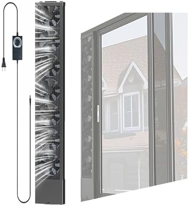 Adjustable Window Exhaust Fan 53-63cm, 0-2800RPM, Retractable 10CM, Easy Installation, No Drilling Required, Perfect for Home & Office, Energy-Efficient Airflow Solutions