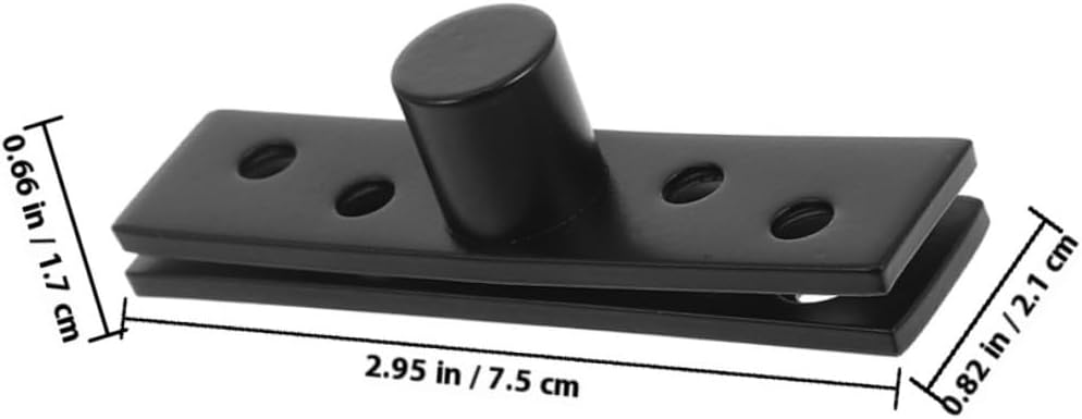 2pcs Concealed Pivot Hinges 360 Degree Rotating Stainless Steel