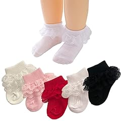 5 Pairs /White /Pink/ Black/ Red /Beige