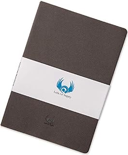 Leda Art Supply Large Sketch Book (7 x 10 inches) 160 Tear Resistant Pages for Personal + Professional Drawing with Ink, Graphite Colored Pencil Art