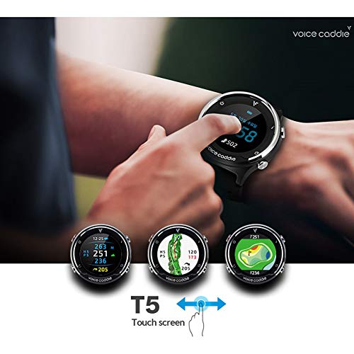 Voice-Caddie-T5-Reloj-hibrido-de-golf-con-GPS-modo-de-idioma-ingles-con-manual-en-ingles