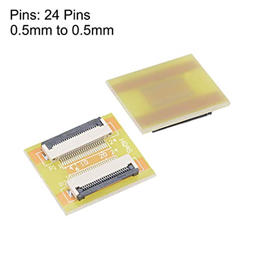 Extensor Conector FPC 0.5mm Pitch 24 Pines uxcell miniatura 2