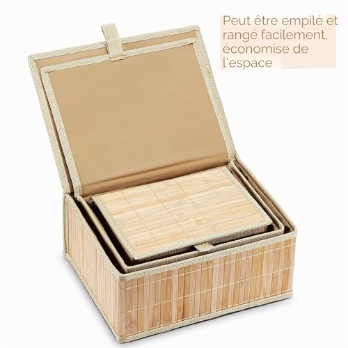 Boite decorative bambou pour organiser les placards de cuisine - 8