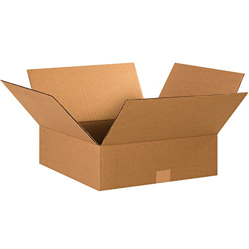 Image of TAPE LOGIC 15 x 15 x 5 Corrugated Cardboard Boxes, Flat 15 inchL x 15 inchW x 5 inchH, Pack of 25 | Shipping, Packaging, Moving, Storage Box for Home or Business, Strong Wholesale Bulk Boxes