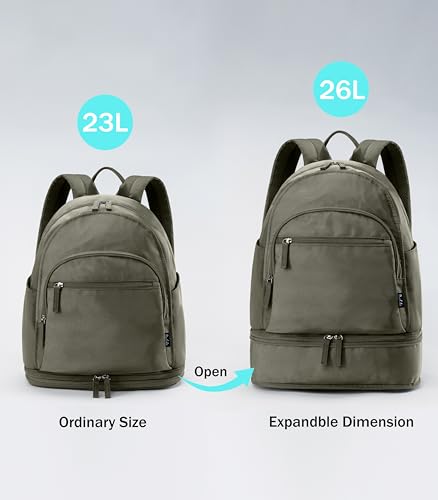 Image of Uselike Gym Backpack for Women Men, Lightweight Gym Bag with Shoe Compartment, Waterproof Workout Backpack with Wet Pocket