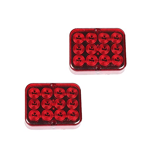 ETUKER 2 x LED Remorque Feu Anti Brouillard Arrière, 12V Universel Imperméable Feu de Brouillard Arrière de Remorque, Pour RV/Camions/Caravanes/Voiture/RV/Feu Anti Brouillard Arrière