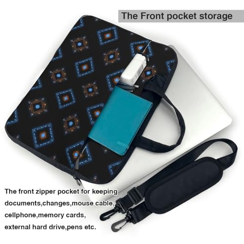Maletín simétrico geométrico pequeño para laptop 15.6" impermeable miniatura 6