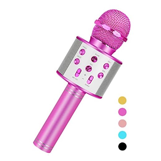 Niskite Toys for 3-16 Years Old Girls Gifts,Karaoke Microphone for Kids Age 4-12,Hot Popular Birthday Gifts for 5 6 7 8 9 10 11 Years Teens Girl Boys