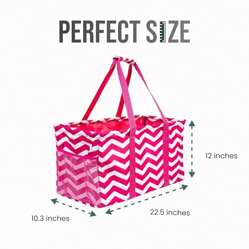 Image of Extra Large Utility Tote Bag - Oversized Collapsible Pool Beach Canvas Basket
