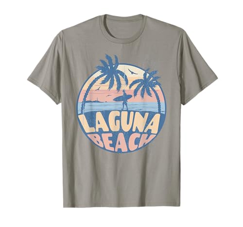 Laguna California Beach Surf Vacaciones de verano Vintage Camiseta