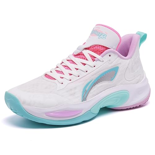 Zapatillas de baloncesto unisex ligeras y acolchadas con suela antideslizante