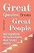 Great Quotes from Great People: 365 Inspirational Motivational Quotes About Success and Life