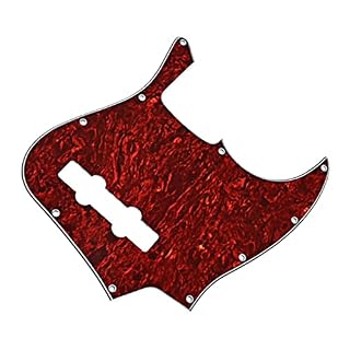 CIVVOPSSW 10 trous 1 plis guitare Pick Guard noir Pickguard JB Instrument de musique - Les Beatles, Paul McCartney, John Lennon, RIngo Starr, George Harrison