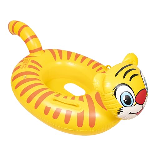 Image of Airavat Floats for Pool, Inflatable Pool Floats Swimming Ring, Swimming Float for Junior, Inflatable Floater, Water Float for Kids Swimming Pool Beach Summer Water Float Party Outdoor (Yellow Tiger)