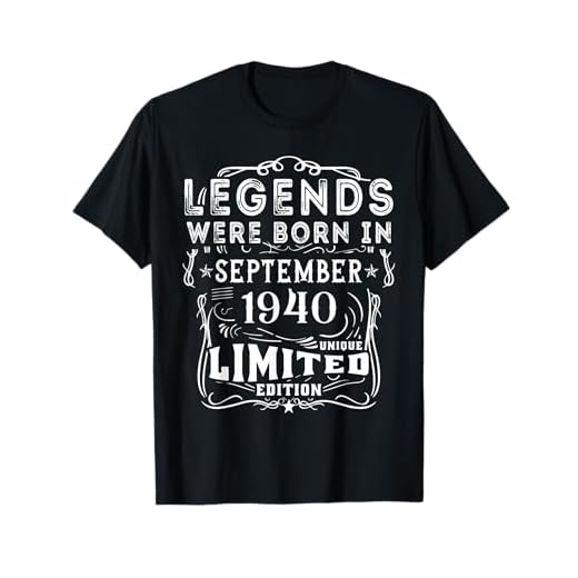 Cumpleaños Septiembre 1940 Edición Limitada Regalo Vintage Camiseta
