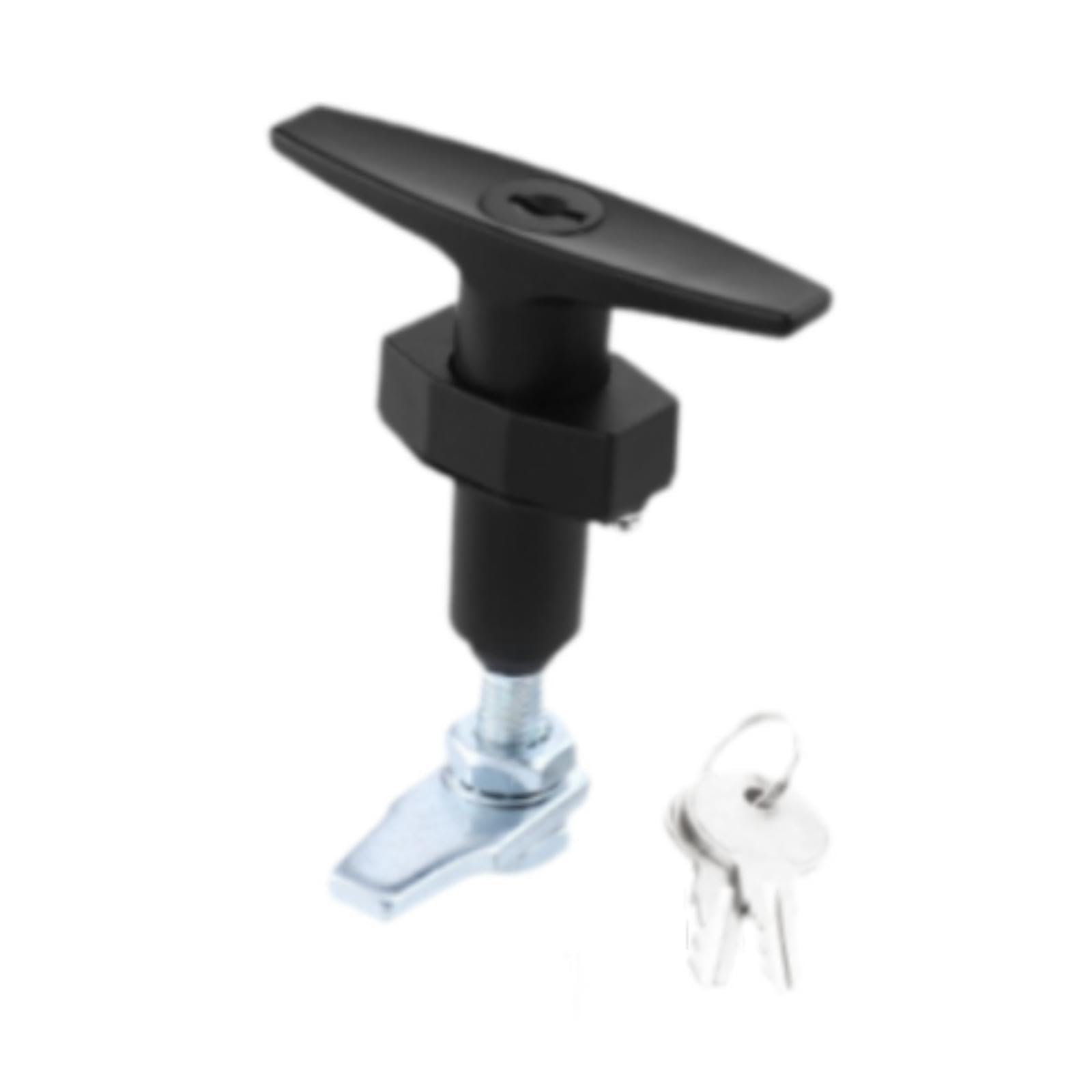 THE STYLE SUTRA Matching Set T Handles Lock Sturdy for Trailer Cabinet Door Distribution Box 8.2x4.5x9.8 cm Short Tongue-image-48
