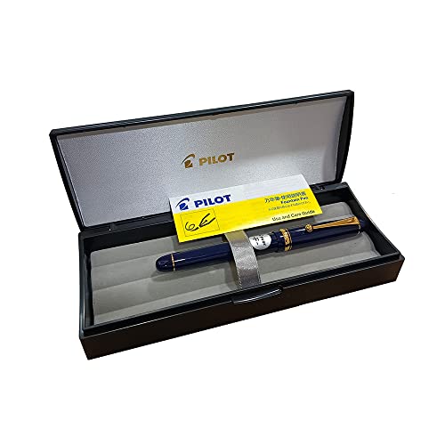 Image of Pilot Custom 74 Fountain Pen Dark Blue Resin ? Medium Nib
