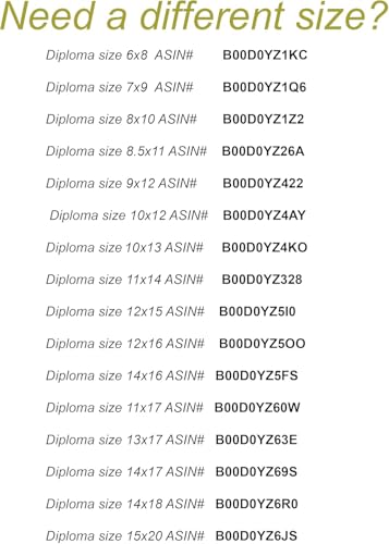 3art Diploma Frame 10x12 MAHOGANY/BLACK (CUSTOMIZABLE)