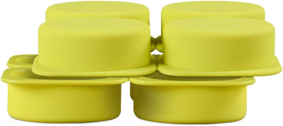 QELEG 2 Pcs 4 Cell Sponge Oval Soap Molds Silicone Soap Mold Cake Bar DIY Handmade Soap Molds Baking Tray (Oval)