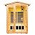 KUNSANA Far Infrared Sauna Room for 2 Persons Low EMF Home Indoor/Outdoor Saunas Canadian Premium Hemlock Wood-Sweating Detox-Colored Light Spectrum-LCD Display-Bluetooth