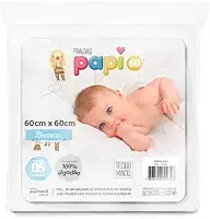 Fralda de Pano Tecido Duplo Rosa 60x60Cm Kit com 05 Un Papi Linha Premium M5 Armarinhos (Neutro)