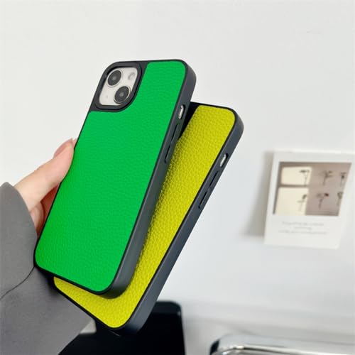 Coque en cuir souple haut de gamme pour iPhone 14 Pro Max finition premium grise - 3