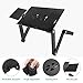 AOOU Cool Desk Laptop stand For Bed and Sofa, Cozy Desk Portable Adjustable Laptop Table Stand Up/Sitting With 2 CPU Cooling Fans And Mouse Pad