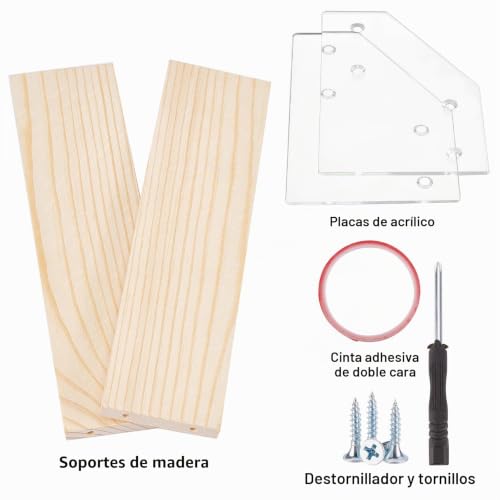 Miniatura 5 de Fingerinspire Expositor De Madera De 2 Niveles, 20 X 5,3 Cm, Figuras Para Cupcakes, Expositores, Estanterías De Madera, Para Perfumes, Dulces Y Otros Objetos Pequeños