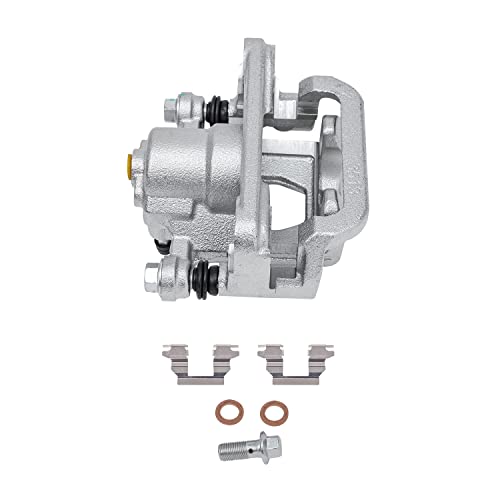 Image of Detroit Axle - Rear Left Brake Caliper for 2002-2018 Nissan Altima 2003-2008 2019-2020 Maxima Driver Side Disc Brake Caliper w /Bracket 2004 2005 2006 2007 Replacement