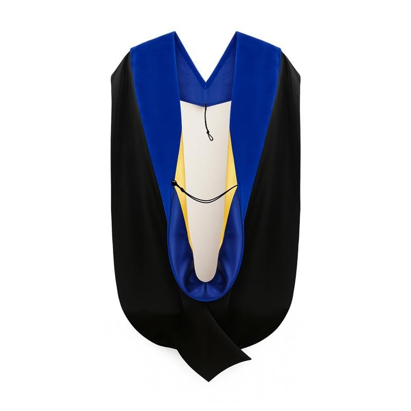 CLERKMANS Unisex Doctoral Graduation Hood for Doctorate Degree - University PhD Academic Hood