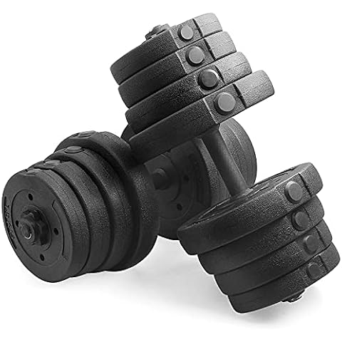 Yaheetech Haltères Réglables 2 x 15kg Cover