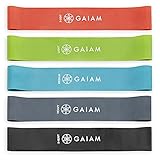 Gaiam Restore Mini Loop Bands - Paquete de 5