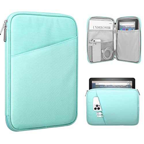 Image of TiMOVO 8-9 Inch Tablet Sleeve Case for All-New iPad Mini 7 (A17 Pro, 2024), iPad Mini 6 (8.3-Inch, 2021), iPad Mini 5 /4 /3 /2 /1, Portable Protective Pouch Bag for iPad Mini, Mint Green