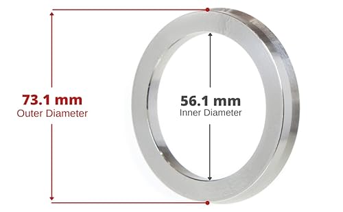 Circuit Performance CP-SET-HRN-ALU-73.1-56.1 73.1Mm Od To 56.1Mm Id Silver Aluminum Hub Centric Rings thumb #4