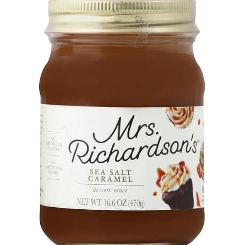 Mrs Richardsons, Dessert Sauce Sea Salt Caramel, 16.6 Ounce