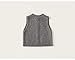 Children's Tops Button Up Cardigan Sweater Sleeveless Vests Round-Neck Embroidery Cute Knitted Autumn Coat Outwear (Grey,6 Months)