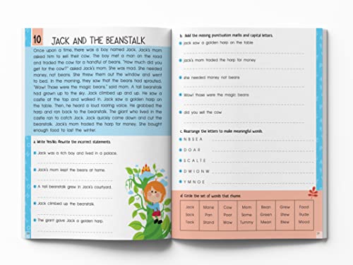 Image of Fun Time Reading Comprehension Workbook: Level 1 | Activity Book for Kids | Ages 6-8 | Build Reading Skills with Engaging Exercises