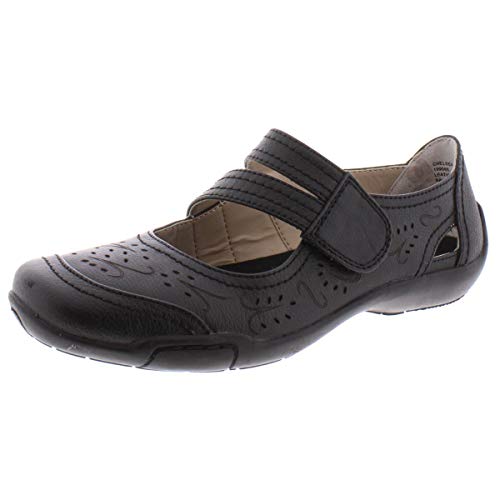 Ros Hommerson Chelsea 62005 Women's Casual Shoe: Black Leather 9 Narrow (2A) Velcro