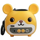 JINSERTA Mini Cartoon Bluetooth Speaker,Wireless Portable Speakers,3W Small Speaker with Clear Sound,Support TF Card,Lanyard Design for Hiking, Biking, Trip,Gift for Men/Women/Boys/Girls (B)