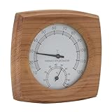 Rengue 2-in-1-Holz-Hygrometer für den Innenbereich, Handgefertigtes Kleines, Exquisites...