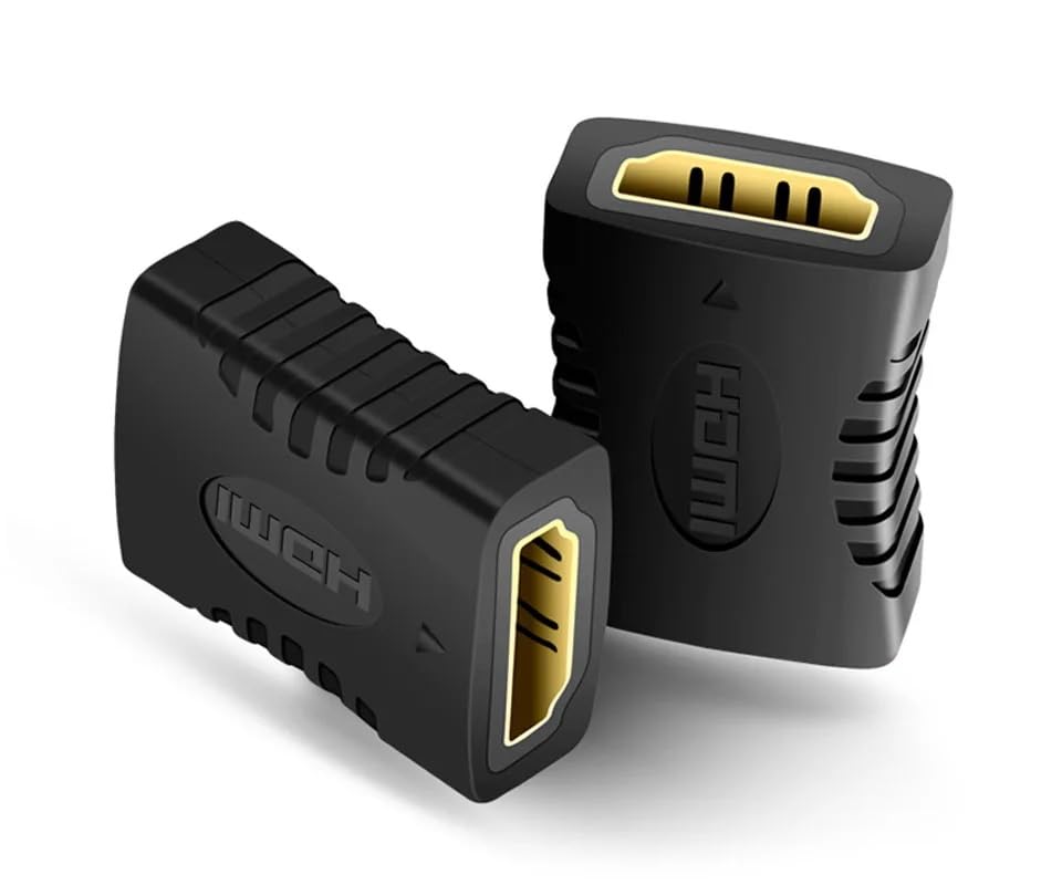 HDMI Coupler, HDMI Female to Female Adapter，HDMI Adapter Connector with 4K Ultra HD UHD 3D Full HD 1080p HDR