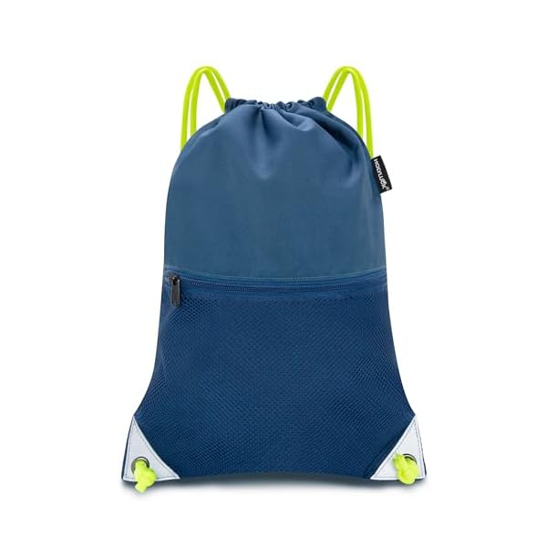 HOLYLUCK-Drawstring-Backpack-Gym-Sports-Bag-with-Front-mesh-zipper-Pocket-186-L-x-135-W-Cinch-Sack-String-Sackpack-For-Men-Women-Petrol HOLYLUCK Drawstring Backpack Gym Sports Bag with Front mesh zipper Pocket 18.6" L x 13.5" W Cinch Sack String Sackpack For Men Women (Petrol)
