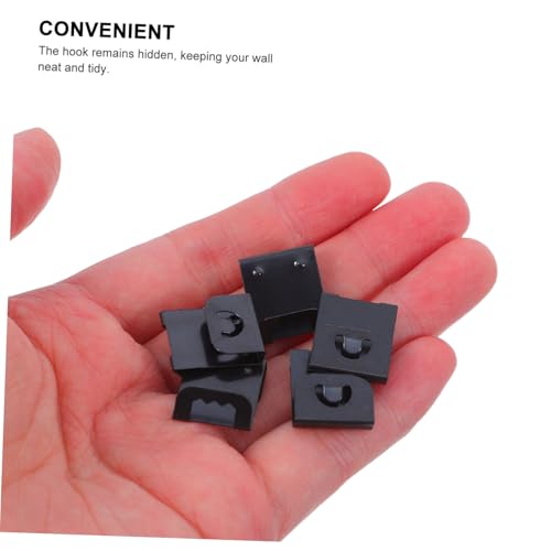 Image of ORFOFE 50pcs Elegant Metal Photo Frame Hooks Wall Hooks for Hanging Pictures Keyhole Hangers