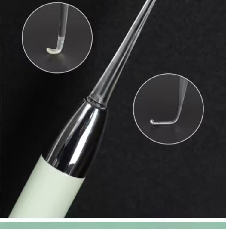 zalati Outil de suppression de cérumen 3 pièces électrique avec outil de nettoyage d'éclairage rechargeable pour les soins du nez des oreilles