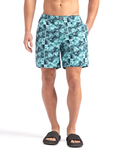 Image of Jockey US57 Men Super Combed Mercerized Cotton Woven Printed Boxer Shorts with Side Pockets (Prints May Vary)