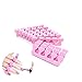 IDS 10 Pcs Soft Foam Sponge Toe Separators Finger Separators Dividers Nail Art Manicure Pedicure Tools, Pink
