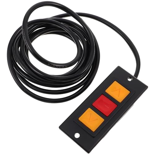 SMASOLO Interruptor de Puerta Rodante Eléctrico Botón Pulsador, Cable de 3 Metros, Compatible Puertas Comerciales y Garajes, Abridor para Persianas Enrollables Industriales y