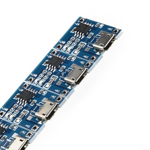 Upluxmira 10 pilas de módulo de carga de batería de iones de litio de 5 V 1 A con carga constante de 4,2 V y estabilidad térmica