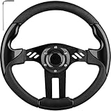 Golf Cart EZGO Steering Wheel, Fit EZGO TXT RXV, Club Car DS Precedent Tempo, Yamaha G2-G29 Most Golf Cart, Universal Golf Cart Steering Wheel, Ergonomic Design, PVC Material