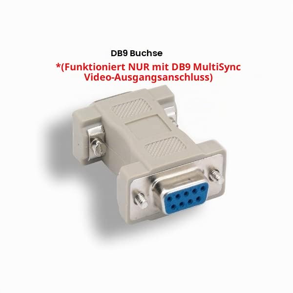KENTEK DB9 9 Pin auf HD15 VGA 15 Pin Video Adapter Wechsler Koppler für Multi-Sync Molded RS-232